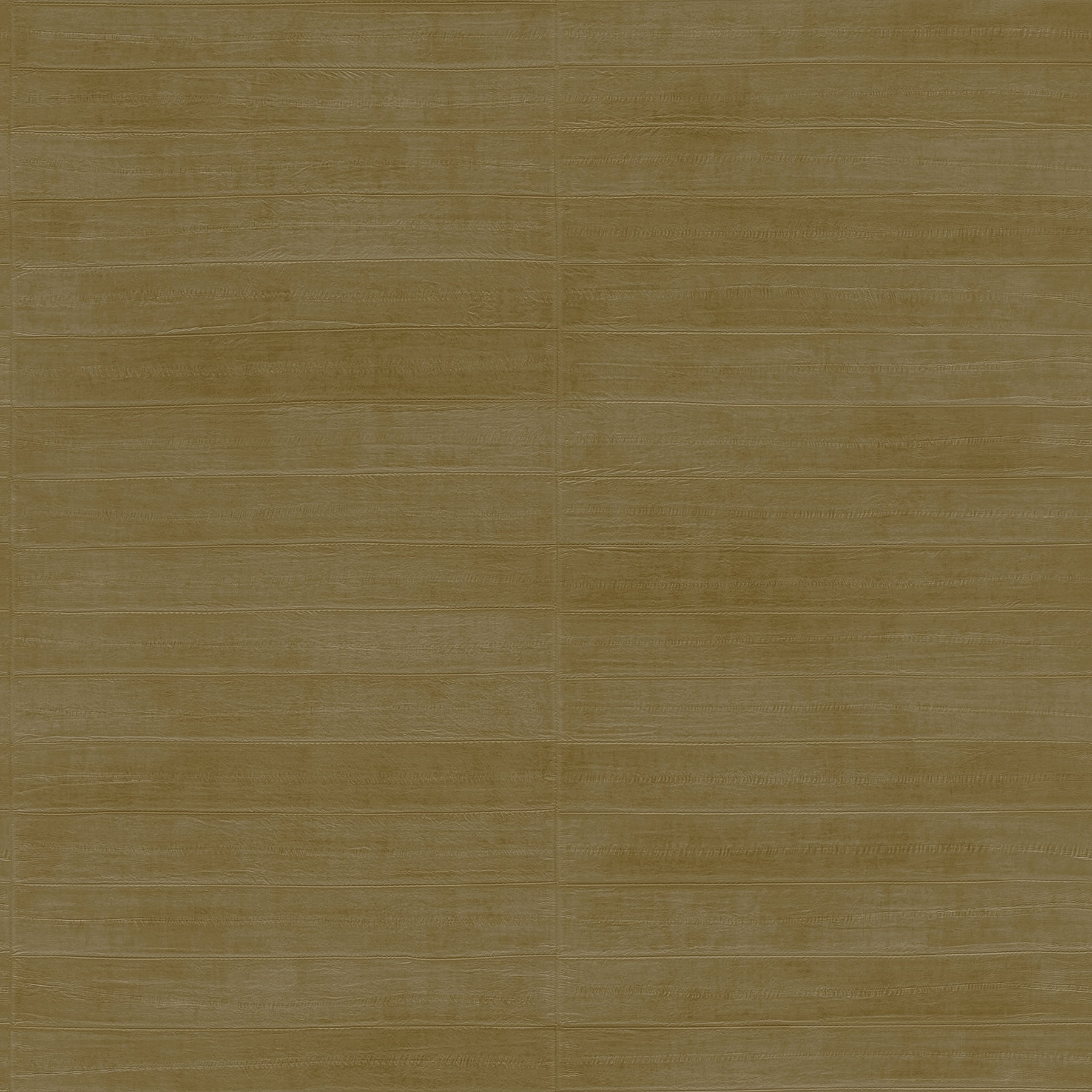 Dermot Brass Horizontal Stripe Leather Wallpaper