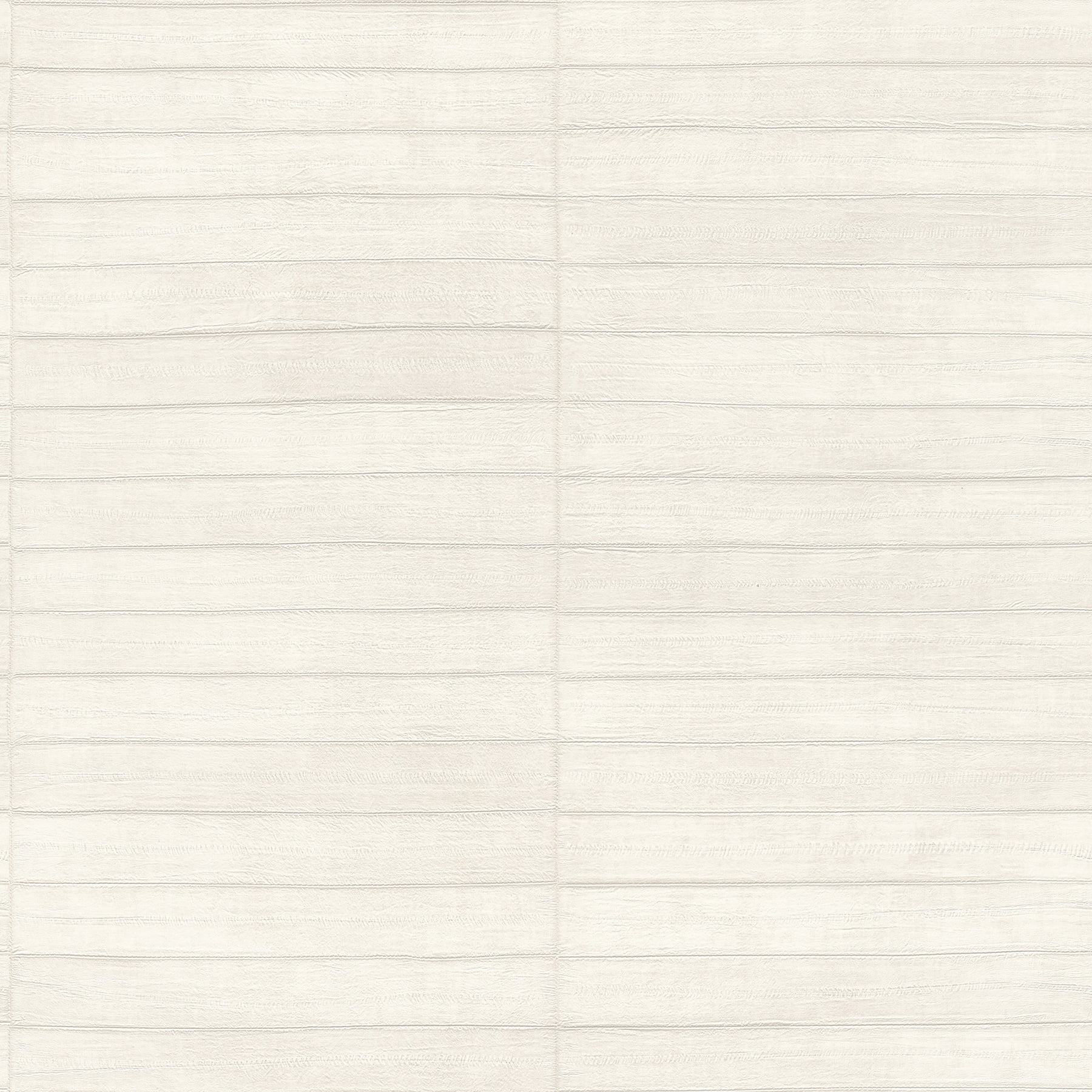 Ivory Leather Horizontal Stripe Non-Woven Wallpaper