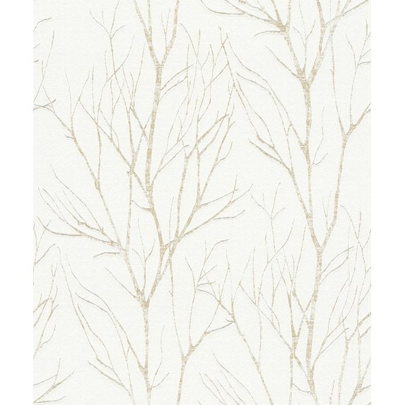 Advantage Diani Gold Metallic Tree Wallpaper