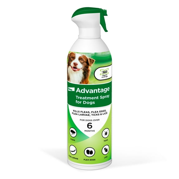 Advantage Dog Flea Treatment Spray, Kills Fleas & Ticks, Dog Flea Spray, 8 oz.