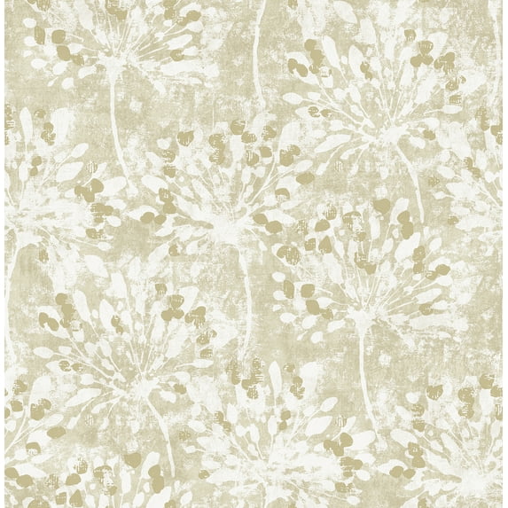 Advantage Dori Gold Painterly Floral Wallpaper