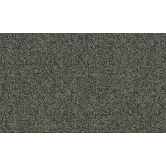 Advantage Edsel Charcoal Geometric Wallpaper
