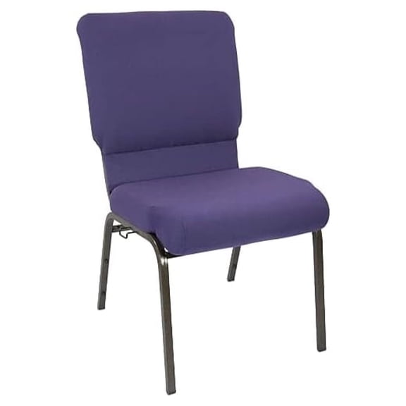 Advantage Eggplant Church Chair 18.5 in. Wide