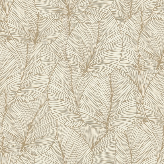 Advantage Eilian Gold Palm Wallpaper