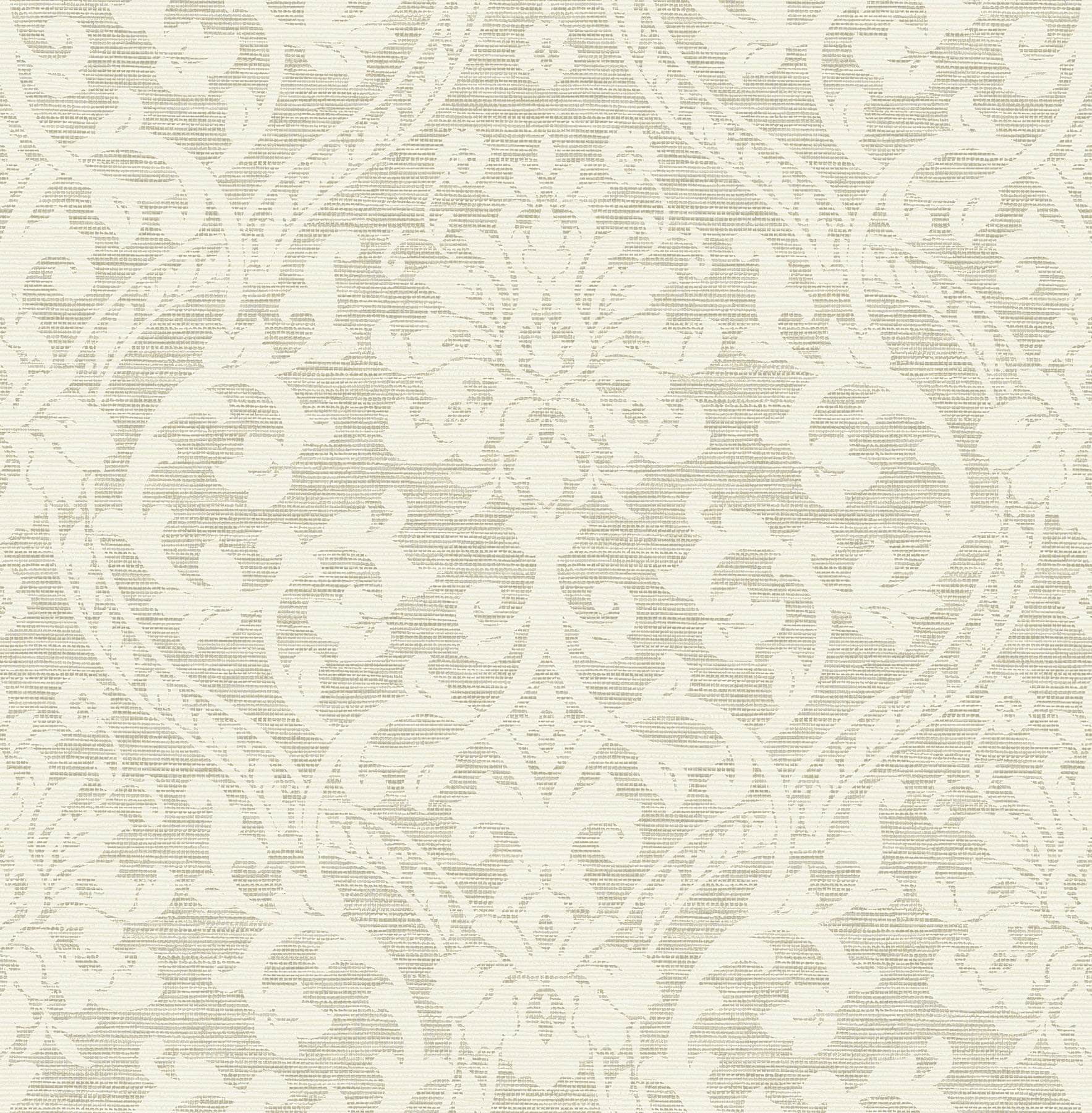 Evette Wheat-Brown Faux Grasscloth Damask Wallpaper