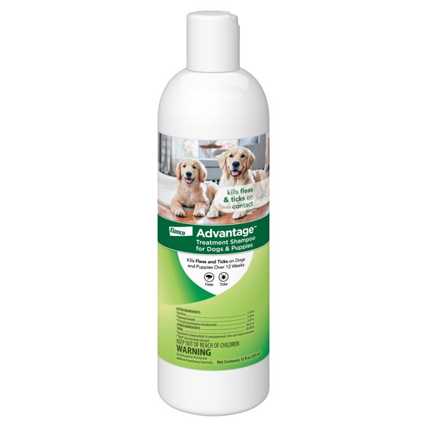 Advantage Flea & Tick Treatment Shampoo for Dogs & Puppies, 12 oz