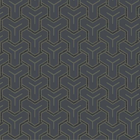Advantage Gautier Blue Tessellate Wallpaper