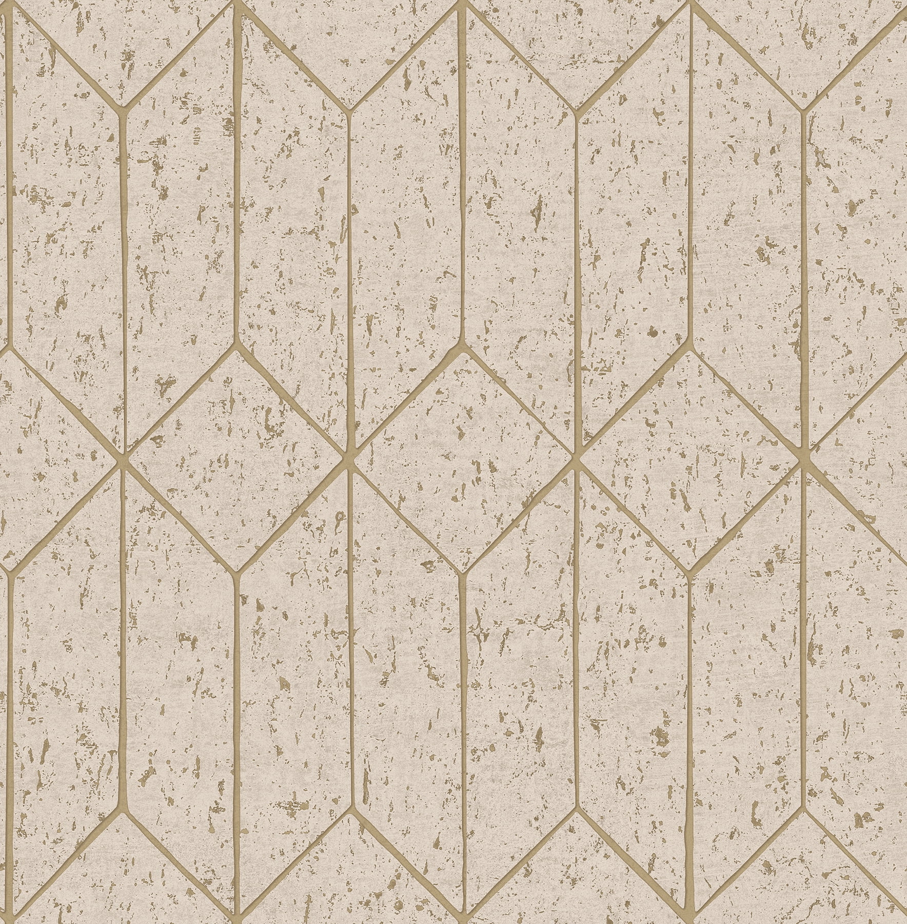 Advantage Hayden Bone Concrete Trellis Wallpaper