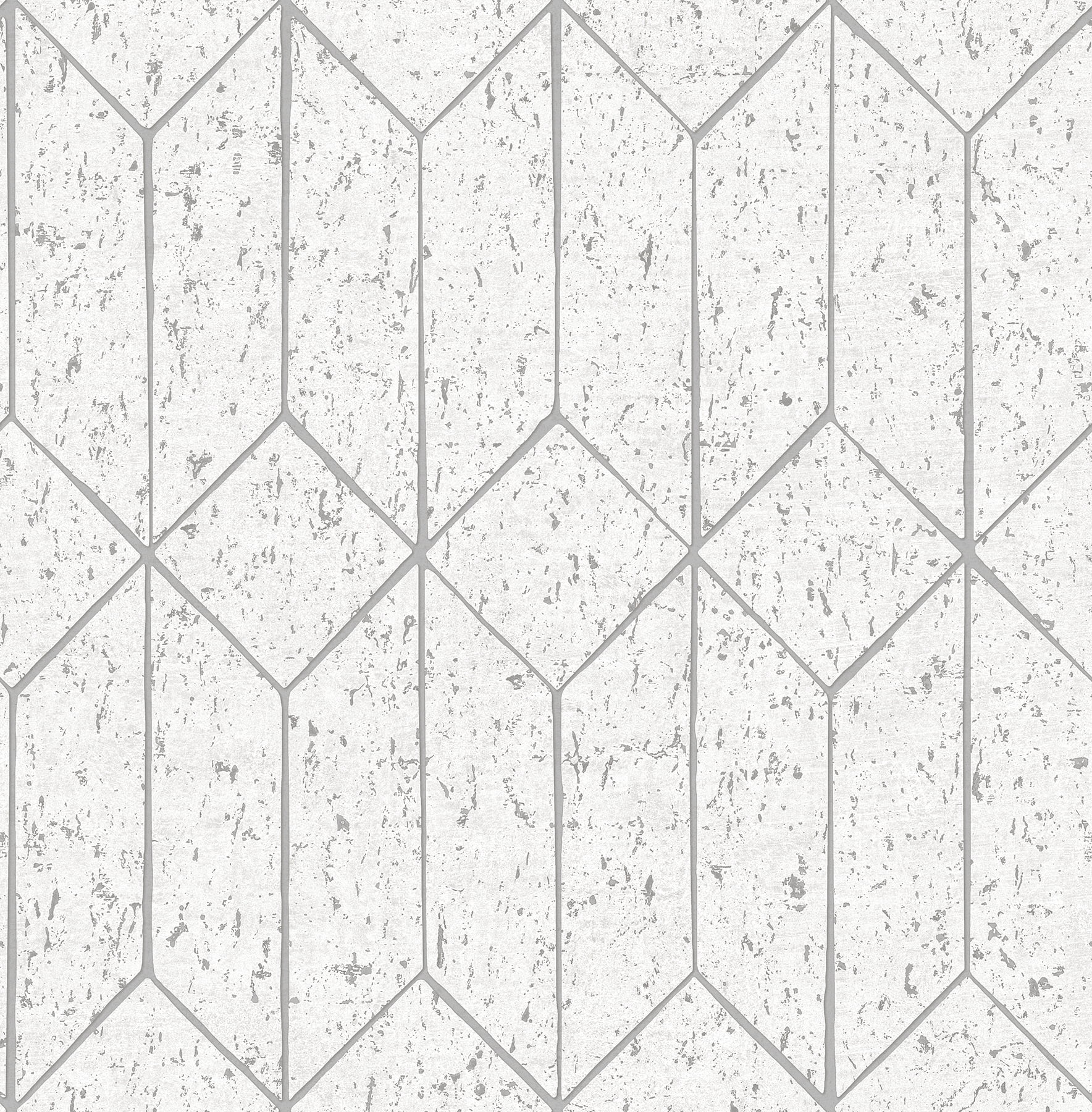 Advantage Hayden White Concrete Trellis Wallpaper