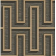 thumbnail image 1 of Advantage Henley Black Geometric Grasscloth Wallpaper, 1 of 6