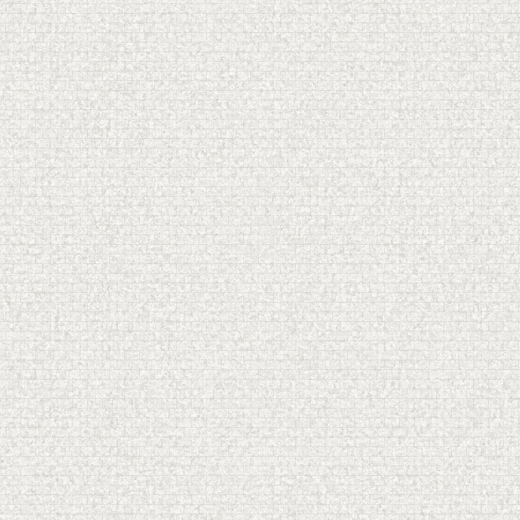 Silver Geometric Non-Pasted Washable Wallpaper