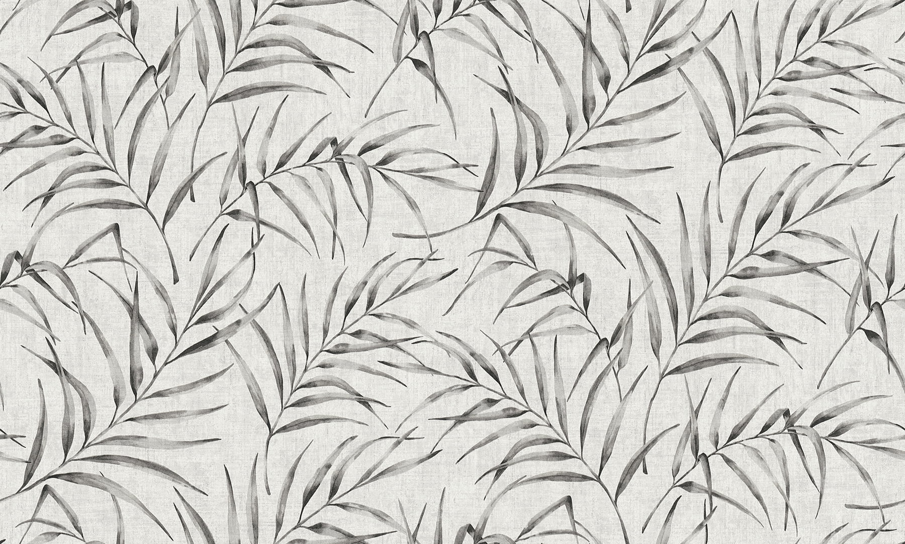 Grey and Taupe Non-Woven Floral Wallpaper Roll