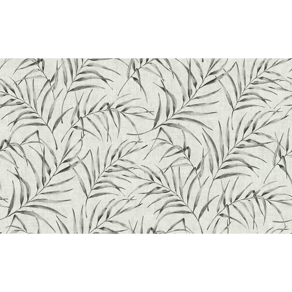 Advantage Lani Grey Fronds Wallpaper