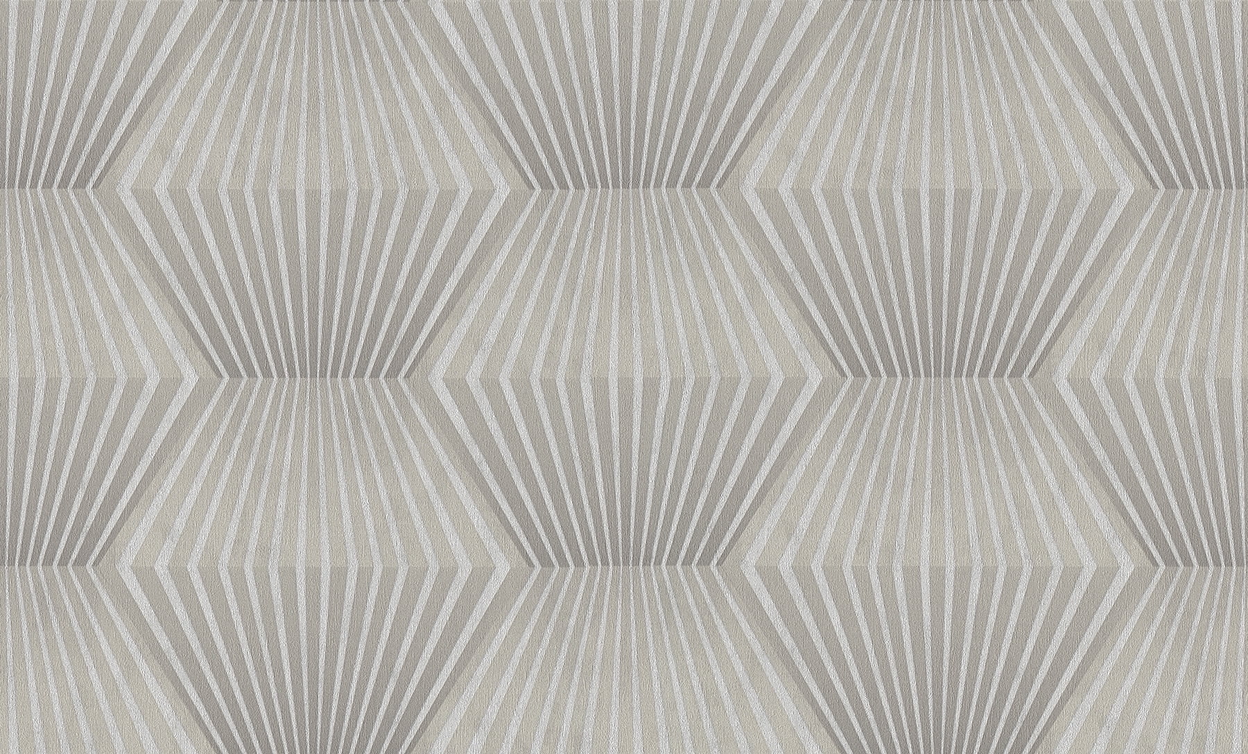 Taupe and Silver 3D Geometric Vinyl Wallpaper