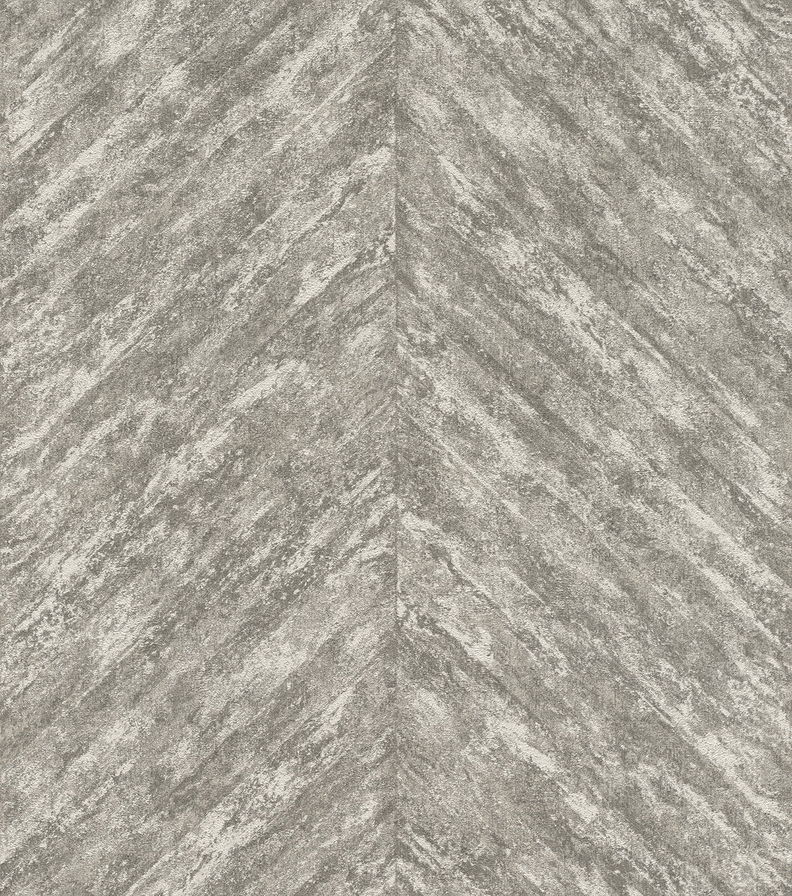 Madoka Sterling Grey Chevron Removable Wallpaper, 20.9-in by 33-ft