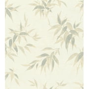 Advantage Minori White Leaves Wallpaper