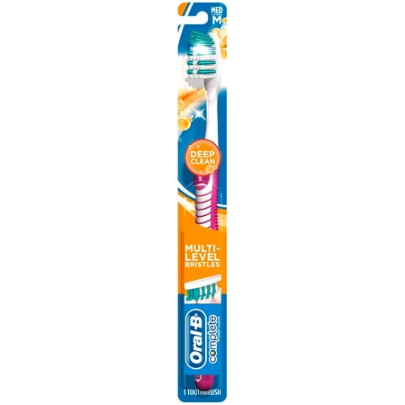 Advantage Oral-B Complete Deep Clean Toothbrush, Medium, 1 Count
