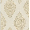thumbnail image 1 of Advantage Pascale Gold Medallion Wallpaper, 20.5-in by 33-ft, 56.4 sq. ft, 1 of 4