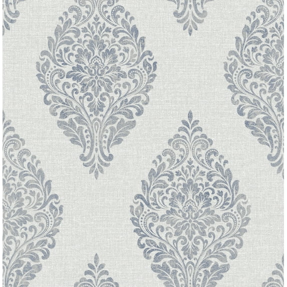 Advantage Pascale Light Grey Medallion Wallpaper