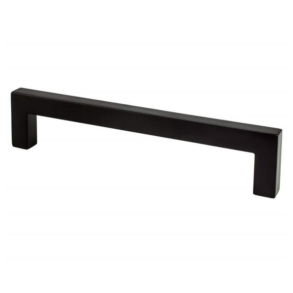 Advantage Plus by Berenson 9014-4055-P 128 mm Contemporary Advantage One CC Square Pull Bars, Matte Black