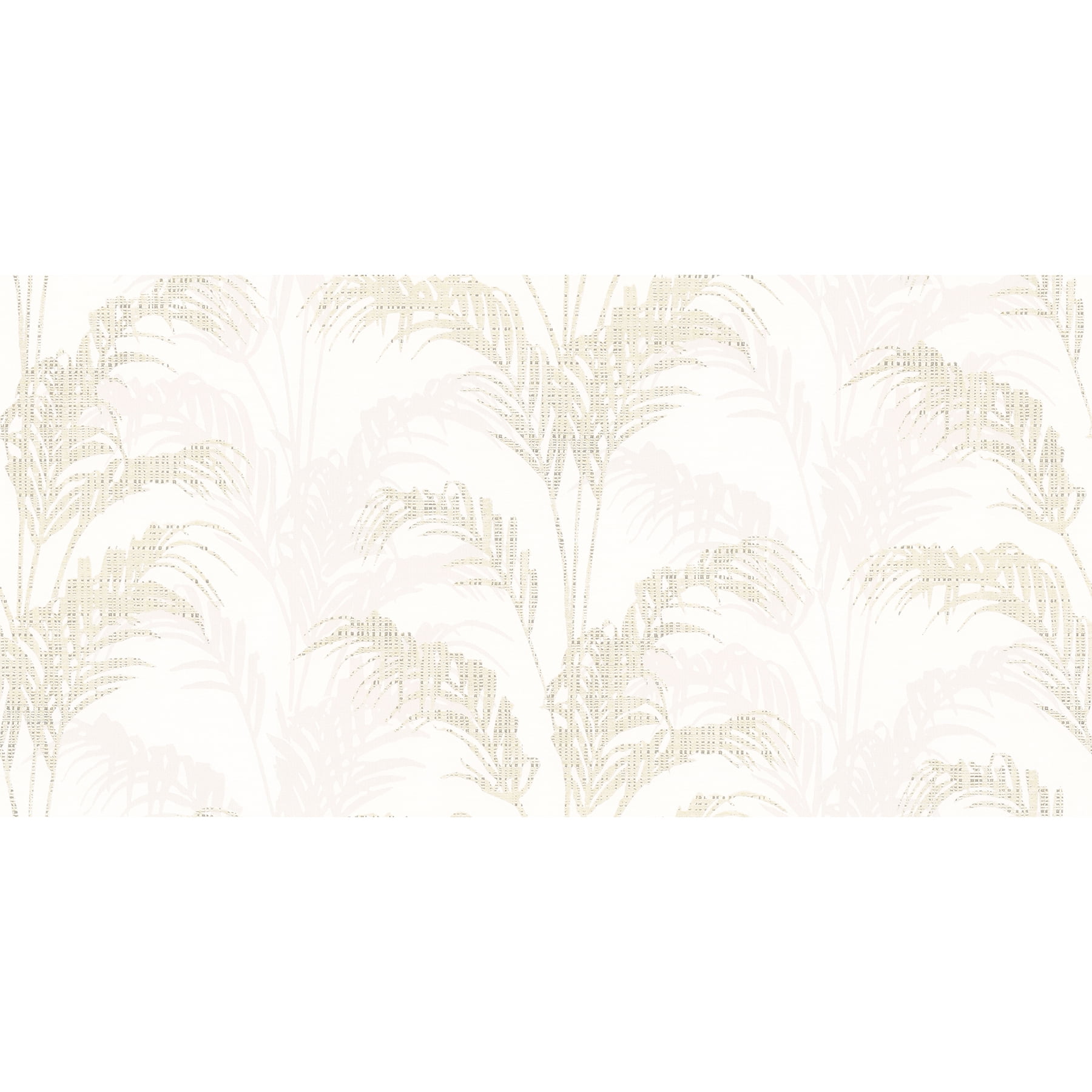 Ivory Palm Rattan Non-Woven Removable Wallpaper