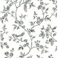 thumbnail image 1 of Advantage Ray Black Bird Trail Unpasted Non Woven Wallpaper, 20.5-in by 33-ft, 56.4 sq. ft., 1 of 2