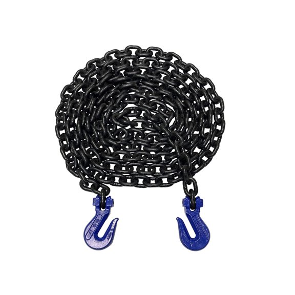 Advantage Rigging - 3/8" - Grade 100 Binder Chain - Grab Hooks - 20' Length