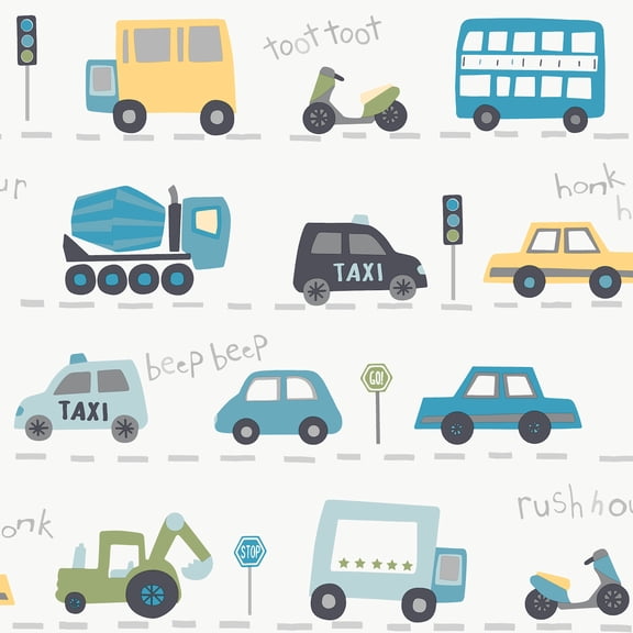 Advantage Road Traffic Blue Cars Wallpaper