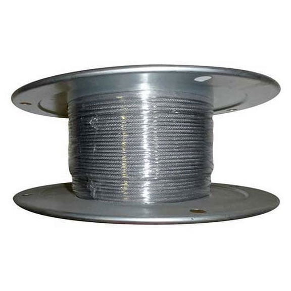 Advantage 250' 3/32"" Diameter 7x7 Stainless Steel Aircraft Cable SSAC0937X7R250