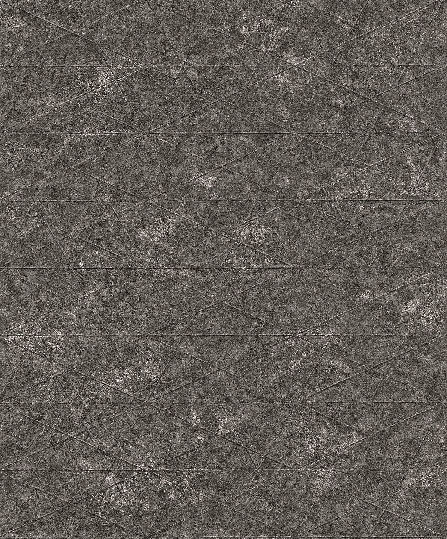 Anthracite 3D Geometric Non-Woven Wallpaper Roll