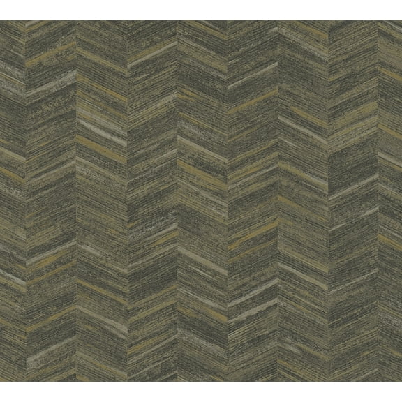 Advantage Tatlin Brown Chevron Wallpaper