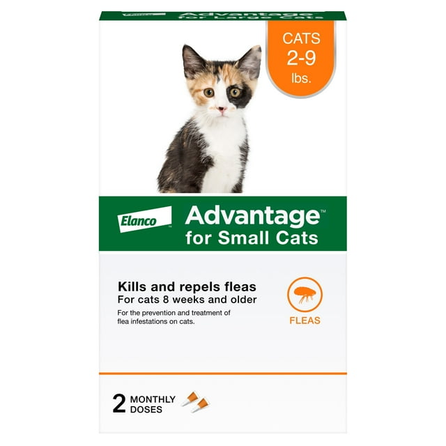 Advantage Topical Flea Prevention For Small Cats 29 Lbs, 2Monthly Treatments