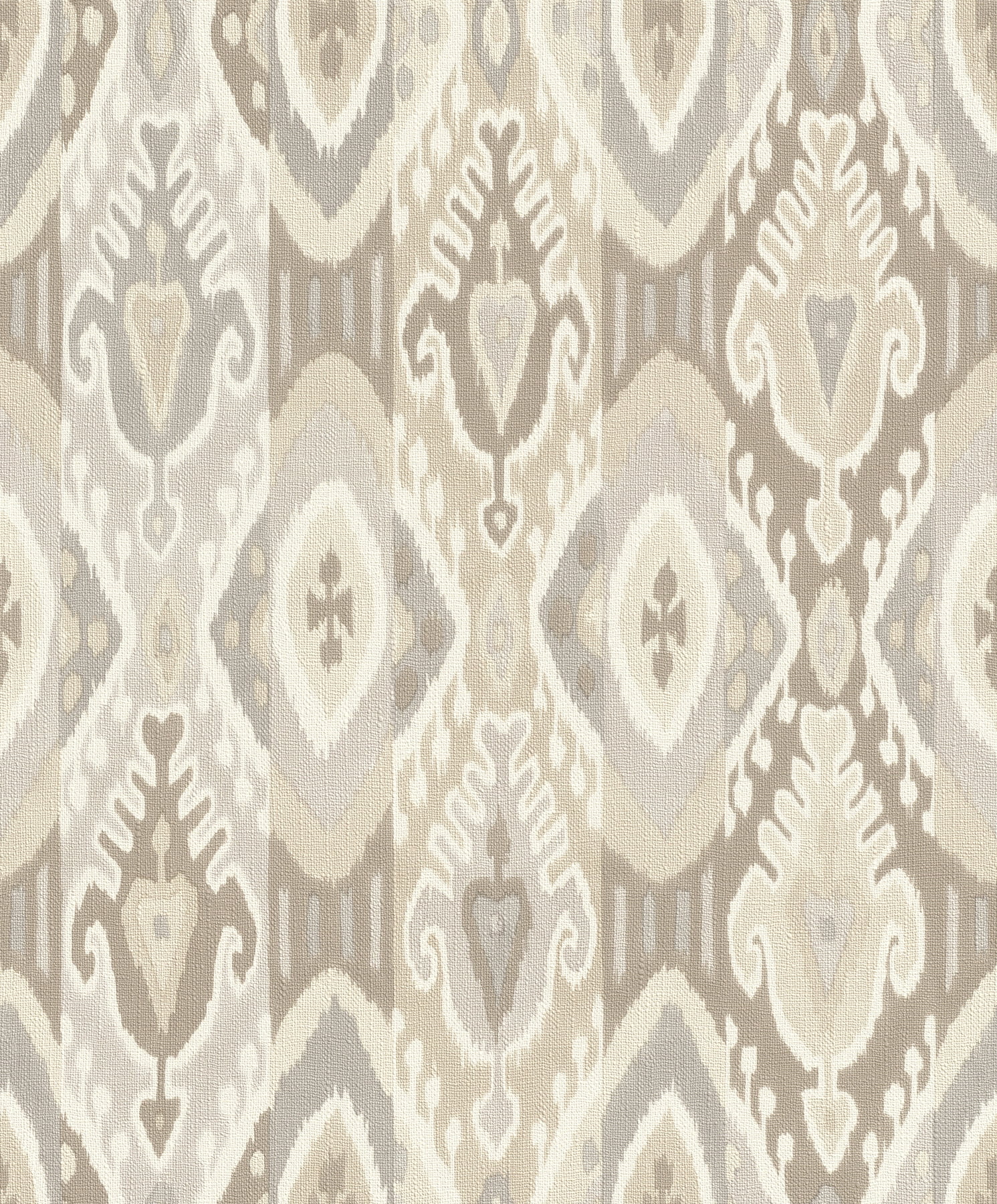 Advantage Villon Light Grey Ikat Wallpaper