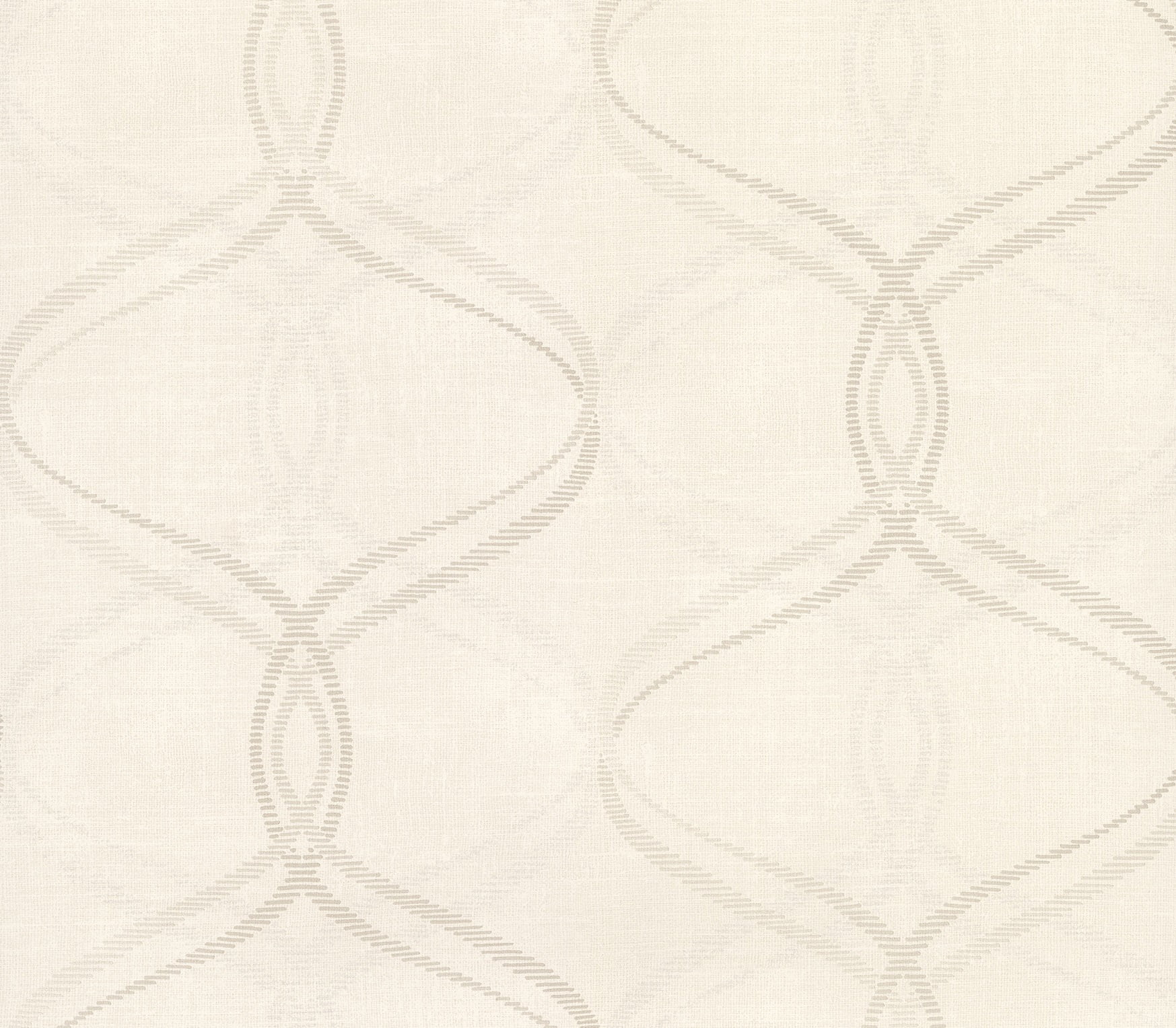 Advantage Waters Cream Ogee Wallpaper, 20.5-in by 33-ft, 56.4 sq. ft