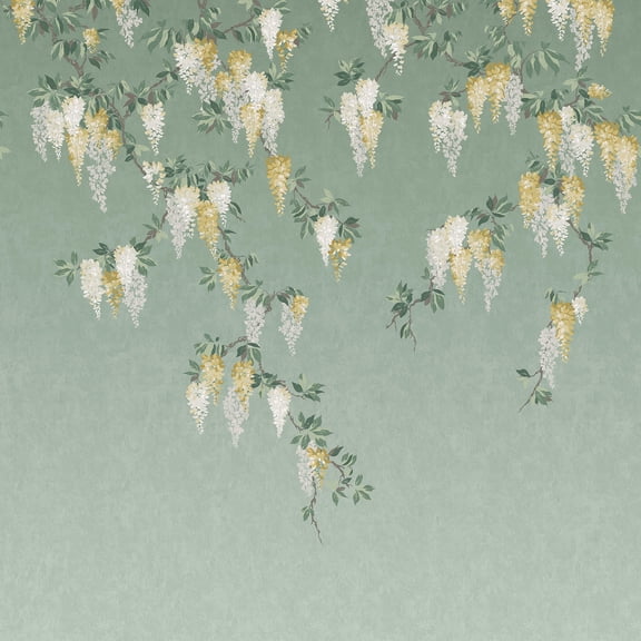 Advantage Wisteria Green Wall Mural