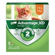 Advantage XD Small Cat 2-Month Flea Prevention For Cats 1.8-9lbs, 1 Dose (2-Months)