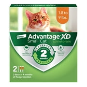 Advantage XD Small Cat 2-Month Flea Prevention For Cats 1.8-9lbs, 2 Doses (4-Months)