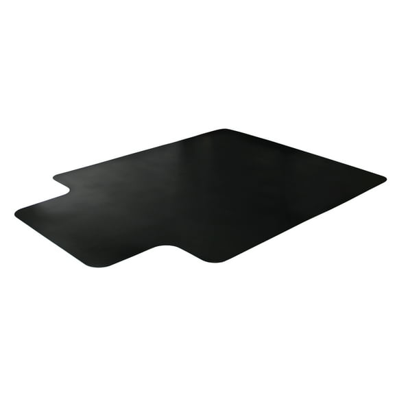 Advantagemat® Black Vinyl Lipped Chair Mat for Carpets - 36" x 48"