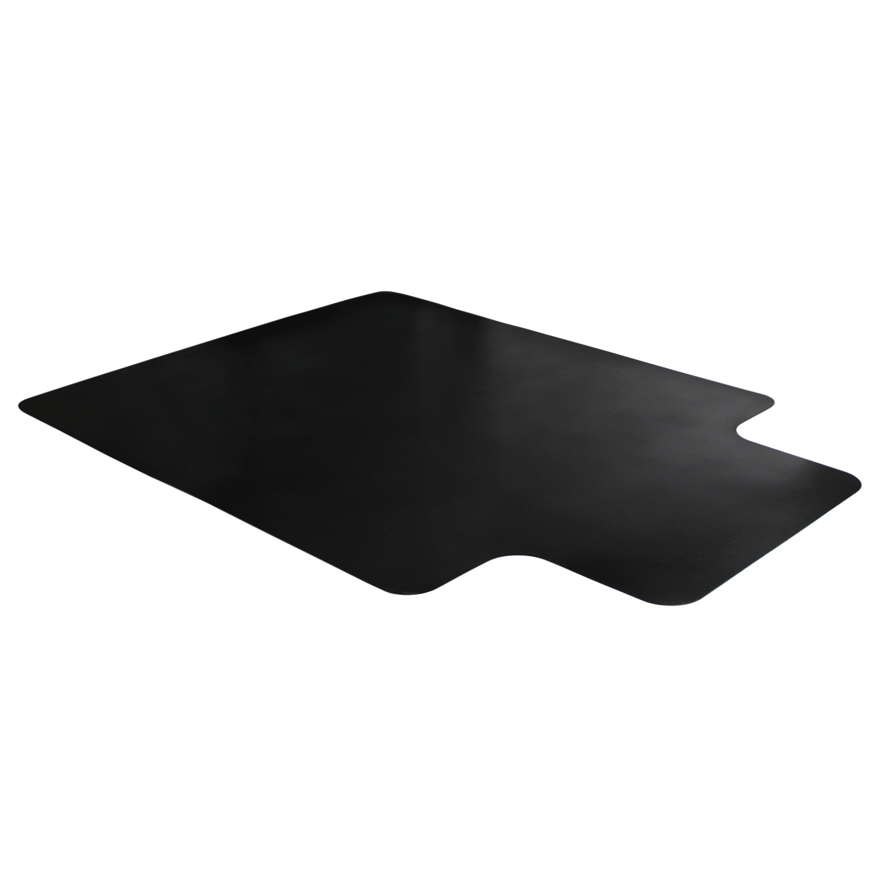 Advantagemat® Black Vinyl Lipped Chair Mat for Hard Floor - 36" x 48" (Shipped Rolled)