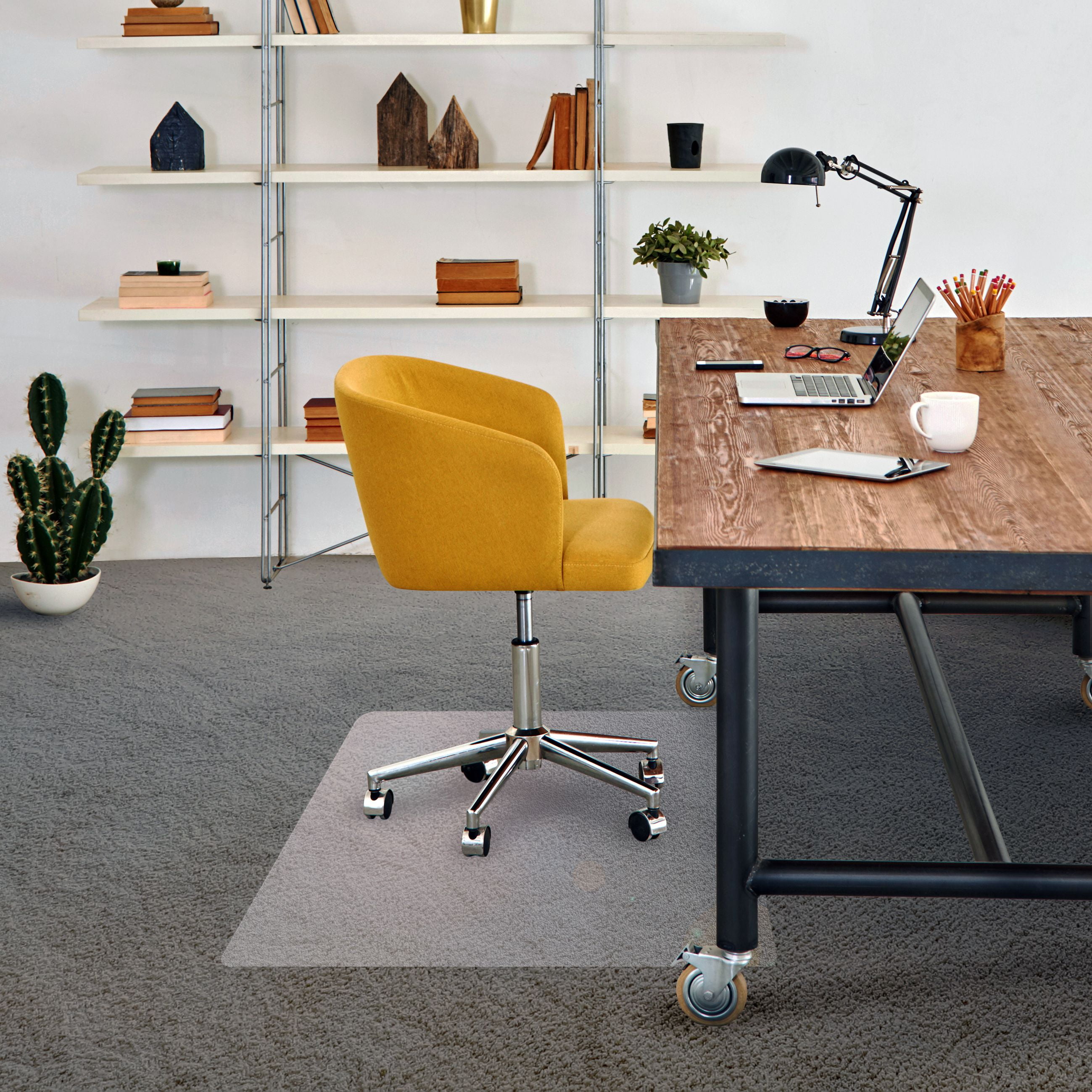 Advantagemat® Vinyl Rectangular Chair Mat for Carpets up to 1/4" - 48" x 118"