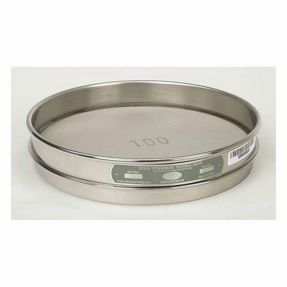 Advantech Sieve, No 60, S/S, 8 In, Half Ht 60SS8H