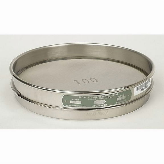 Advantech Sieve, No 70, S/S, 8 In, Half Ht 70SS8H