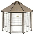 thumbnail image 1 of Advantek 5 Foot Portable Indoor Outdoor Metal Pet and Dog Gazebo with Cover, 1 of 6