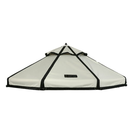 Advantek Pet 5 Foot Pet Gazebo Designer Market Canopy Cover Top, Beach Sand