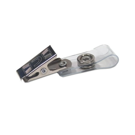Advantus - 100 Pack of Badge Straps W/Clip, Vinyl, 3/8"w
