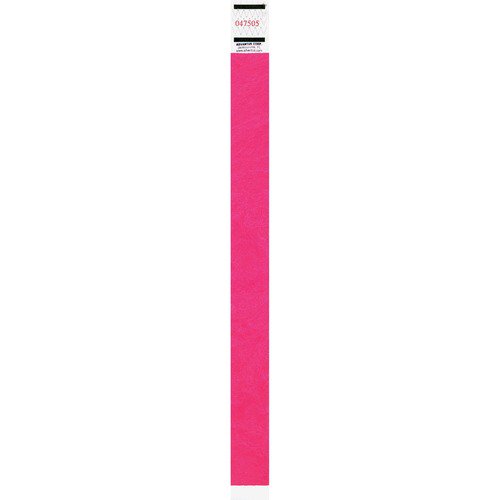 Advantus-1PK Advantus Crowd Management Wristband, Sequential Numbers, 9 3/4 x 3/4, Neon Pink, 500/PK (91121)