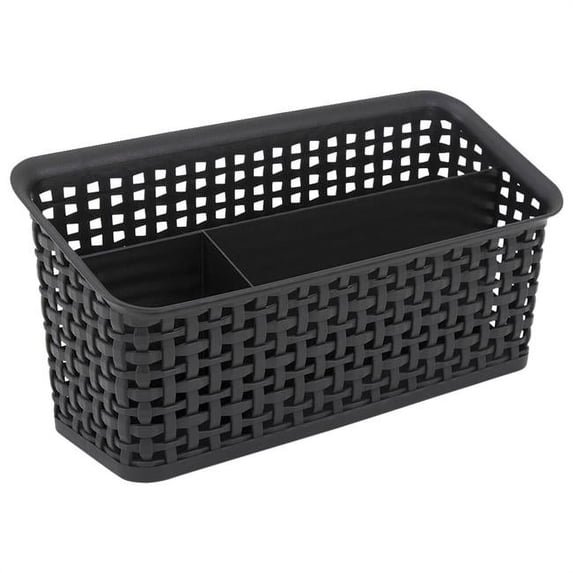 Advantus 2005147 Plastic Weave Valet, Black