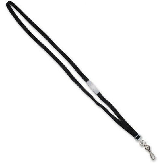 Advantus - 24/Box, Black, 36" Deluxe Breakaway Neck Lanyard with J-Hook, AVT75404