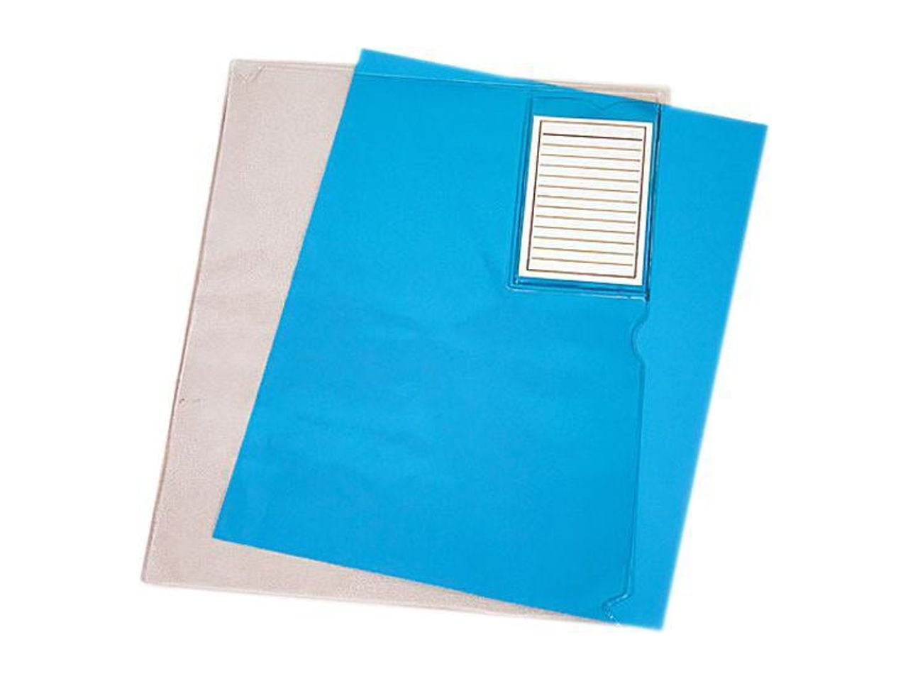 Advantus ANG12 Clear Vinyl Organization Folders with Pocket 8.50" Width