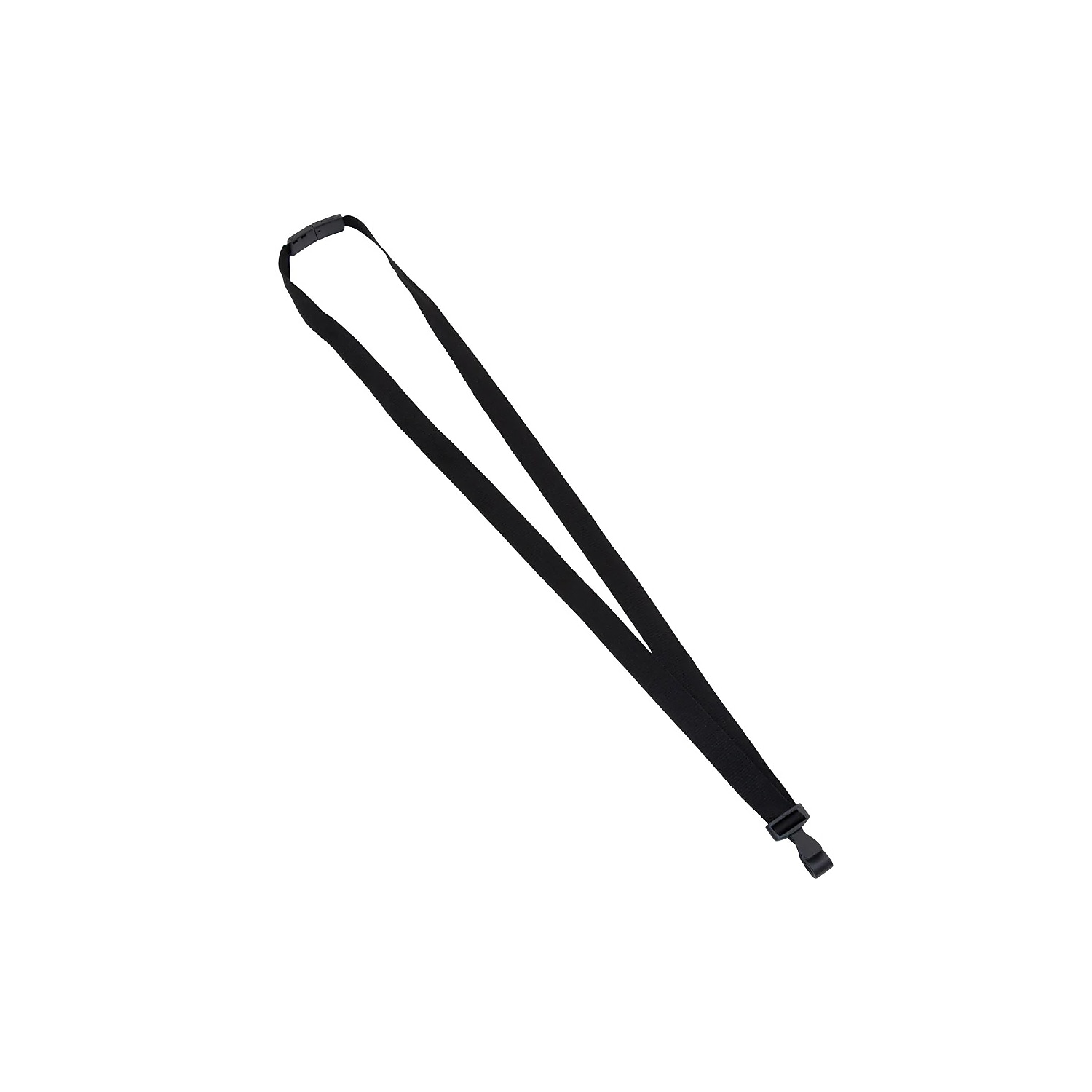 Advantus Plastic Hook Flat Breakaway Lanyard - 12 / Pack - 36" Length - Black - Plastic